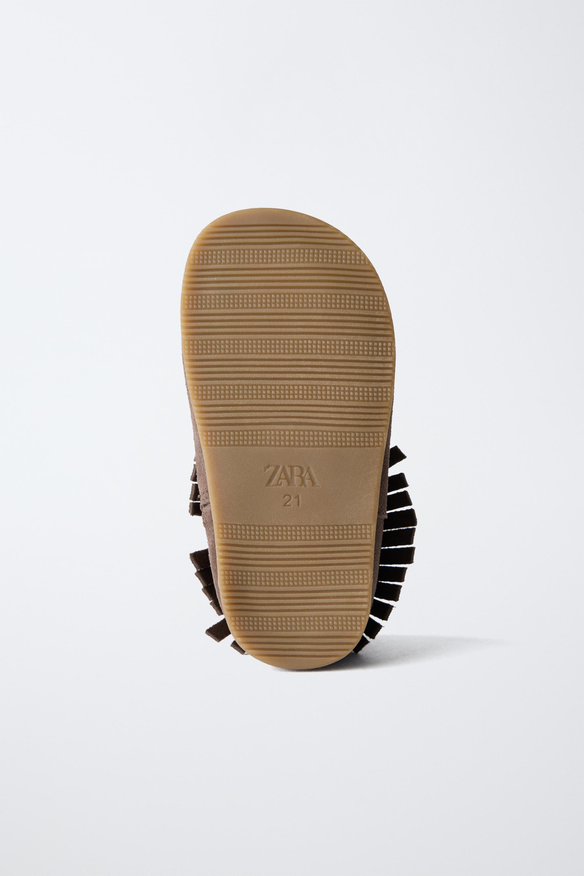 BOTTES BAREFOOT À FRANGES EN CUIR